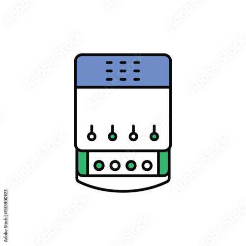 Relay Switch Icon vector stock illustration