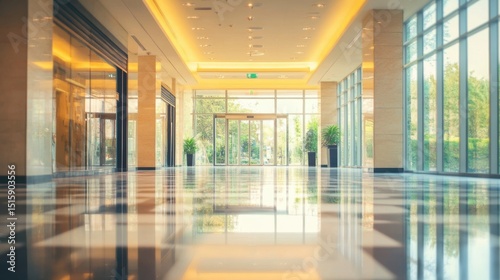 modern bright lobby interior design