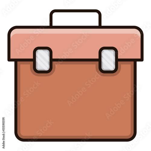 Simple toolbox icon in a flat design style suitable for various digital projects