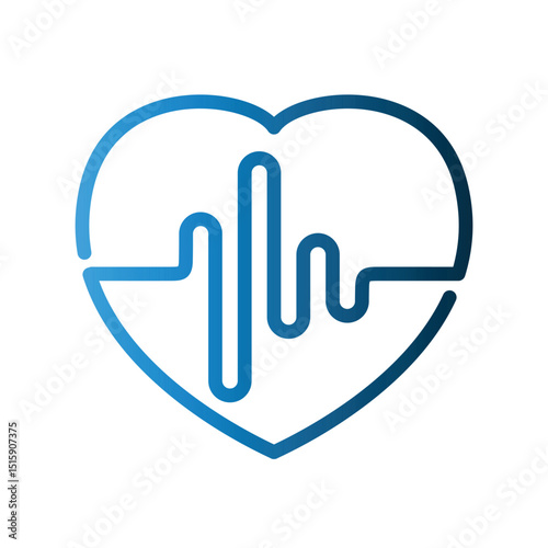Pulse icon design template