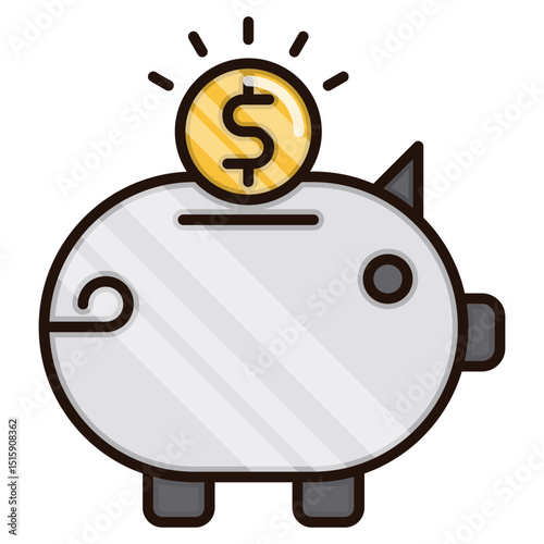 Whimsical cartoon doctor icon isolated with transparency ideal for various design applications