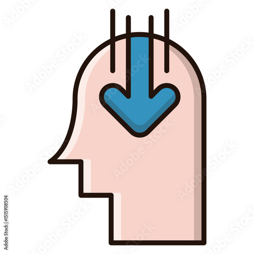 Medical professional illustrative concept depicting doctor's brain with clear transparency for versatile designs