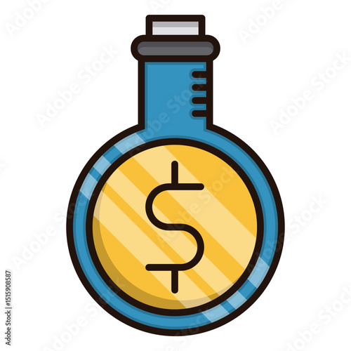 Enchanting mystical potion bottle illustration for magical fantasy and alchemy concepts