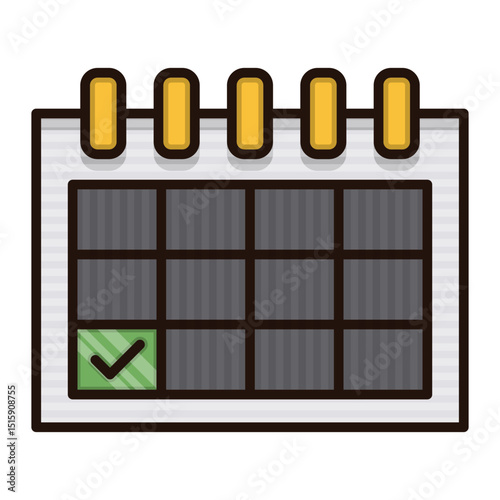 Minimalist transparent calendar icon suitable for reminders and scheduling tasks efficiently