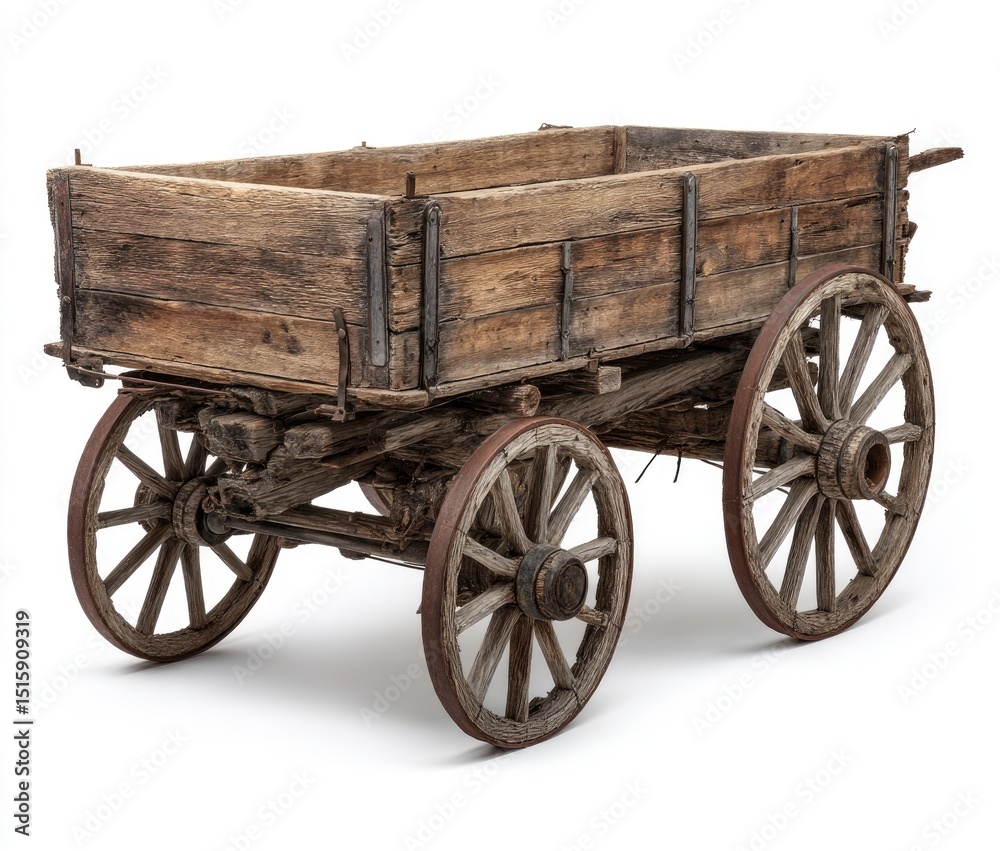 Fototapeta premium Antique Wooden Cart (1)