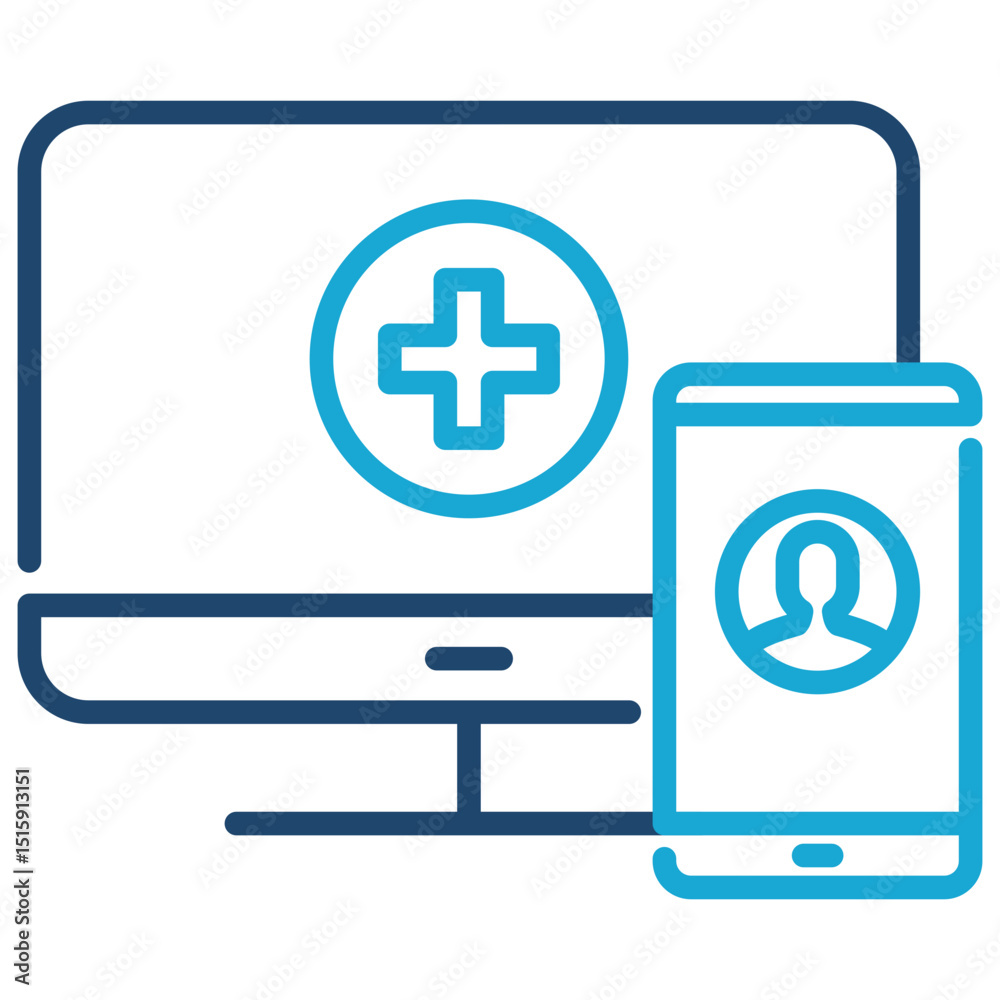 Obraz premium Online Counseling Icon