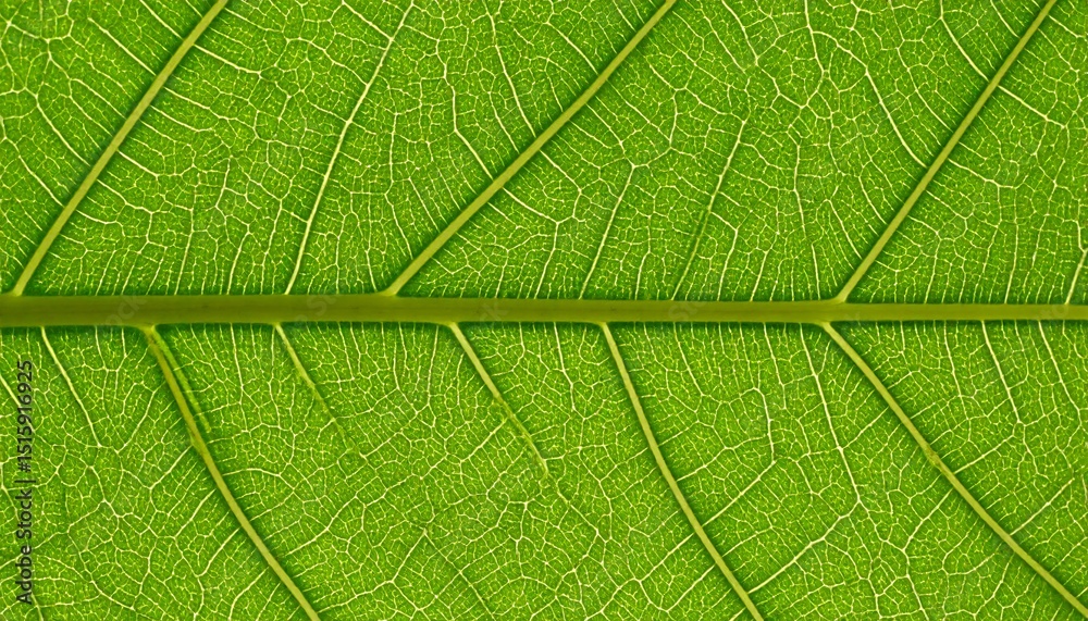 Detailed macro photograph of a vibrant green leaf showcasing intricate vein patterns, highlighting natural textures and the beauty of plant life in close-up. Detailed macro photograph of a vibrant green leaf showcasing intricate vein patterns, highlighting natural textures and the beauty of plant life in close-up.