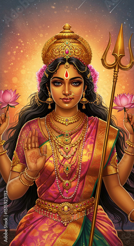 Majestic Goddess Parvati, H...