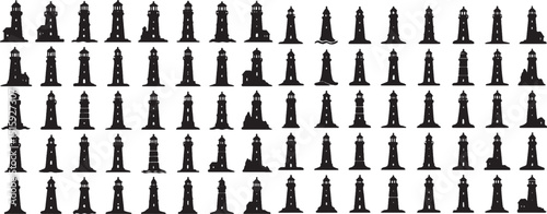 silhouette of lighthouse