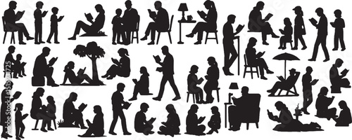 reading silhouette