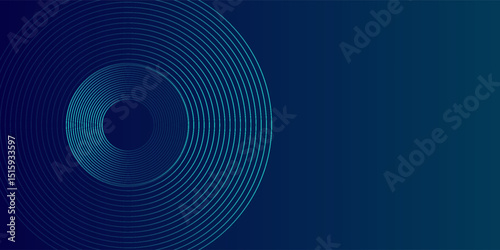 Circles Lines round frame, dynamic vector AI Technology science music concept lines.
