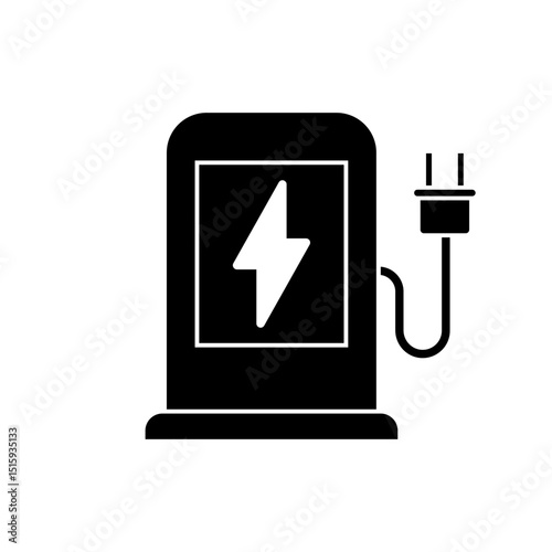 Charger icon vector. Charging illustration sign. Electricity symbol. Powerbank logo.