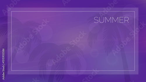 tropical background with palm