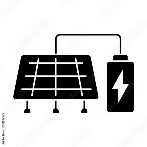 Charger icon vector. Charging illustration sign. Electricity symbol. Powerbank logo.