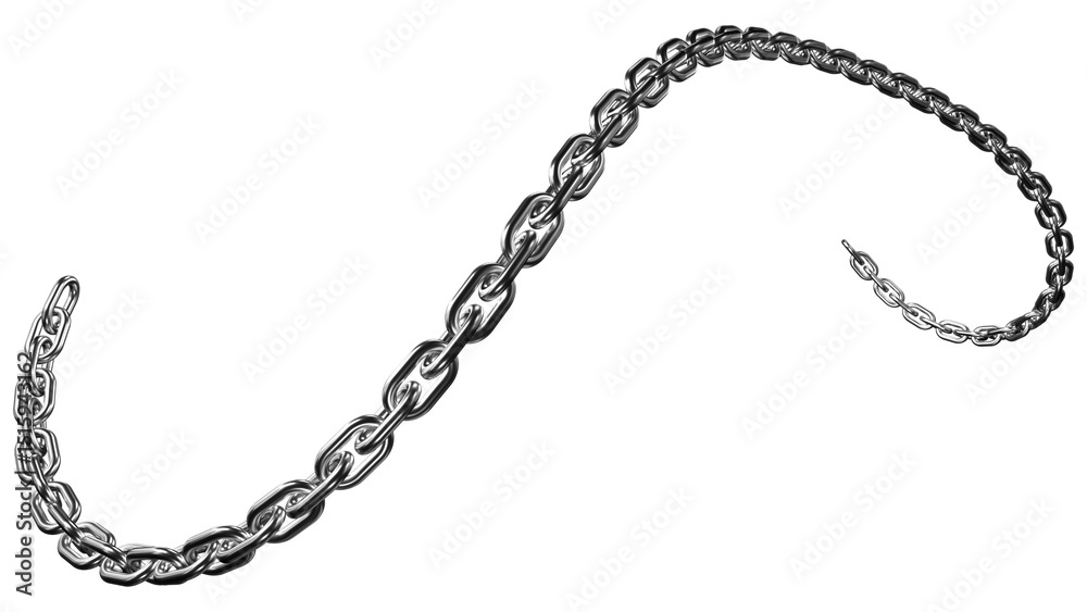 Realistic Hanging Metal Chain on White Background – Isolated Silver Chain Links in Curved Design for Industrial, Decorative, and Graphic Projects
Realistic Hanging Metal Chain on White Background – Isolated Silver Chain Links in Curved Design for Industrial, Decorative, and Graphic Projects