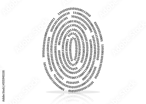 Fingerprint clipart isolated on white. Digital fingerprint. Concept of a autentification, identification, crime and technology. Vector clipart. 