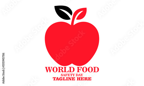 World food safety day vector design. world food safety day icon and world food safety day logo design