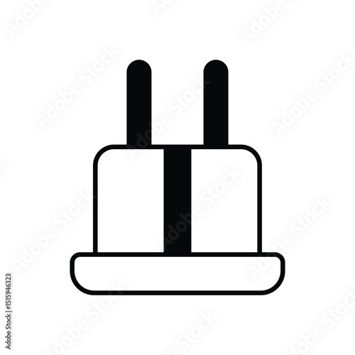 Travel Adapter Icon vector stock illustration