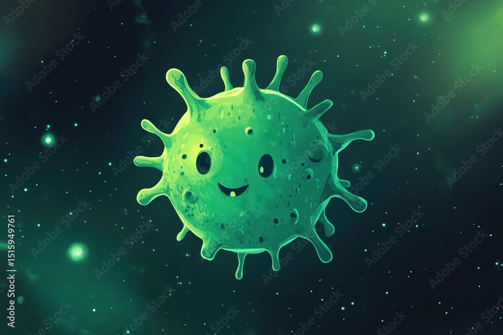 Fototapeta premium Germ Icon + Space + Premium Image