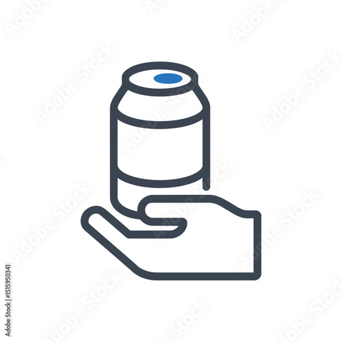 Can in Hand Icon