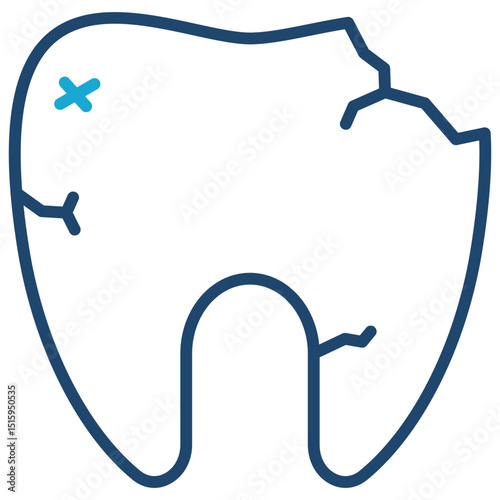 Broken Tooth Icon