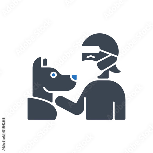 Vet with Dog Icon