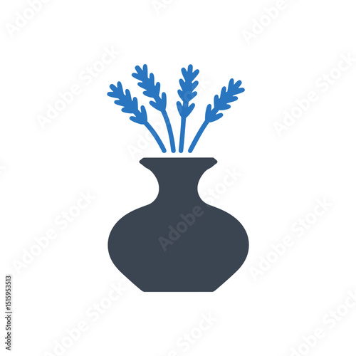 Vase with Lavender Icon