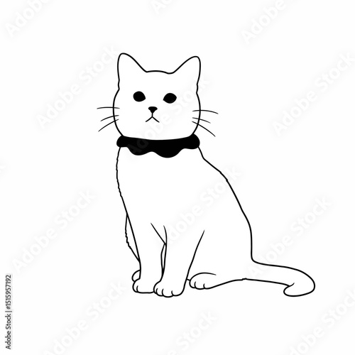 vector illustration of a cat