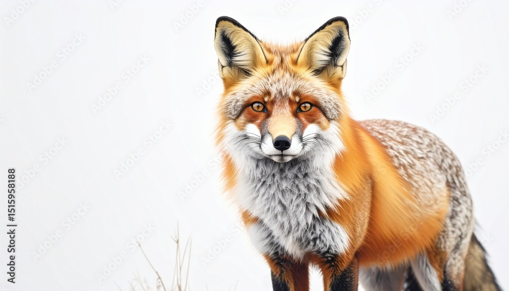 Naklejka premium red fox portrait