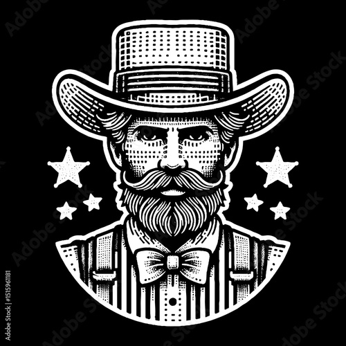 Vintage Hand-Drawn Farm Boy Face with Straw Illustration – Rustic Portrait Engraved Style Vector for T-Shirts, Posters, Stickers, and Agricultural Themes