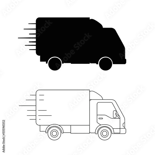 vector truck icon