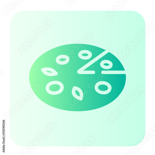 pizza gradient icon