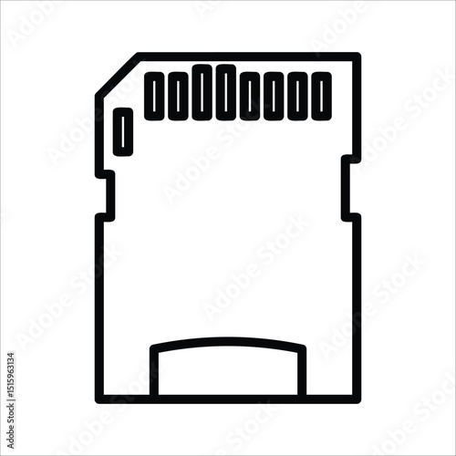 Micro Sd Adapter  Icon Element For Design