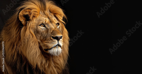 The lion is portrayed in a fierce and focused manner  its intense stare the essence of its wild nature  reveal the lion detailed features and wild charm.