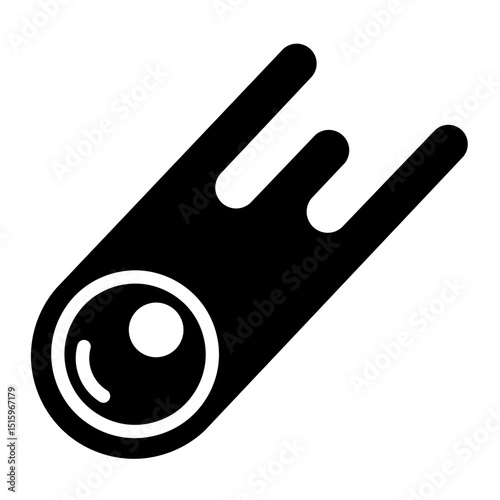 Meteor vector icon 