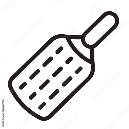 grating cheese line icon