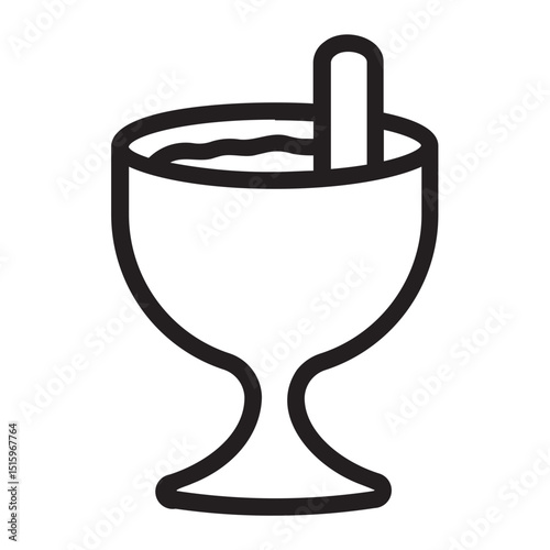 eggnog line icon