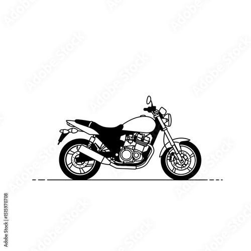vintage motorcycle vector