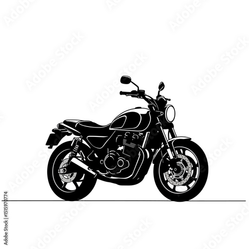 vintage motorcycle vector