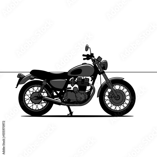 vintage motorcycle vector
