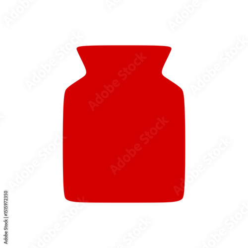 hot water bottle vector