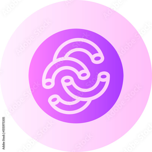 macaroni gradient icon