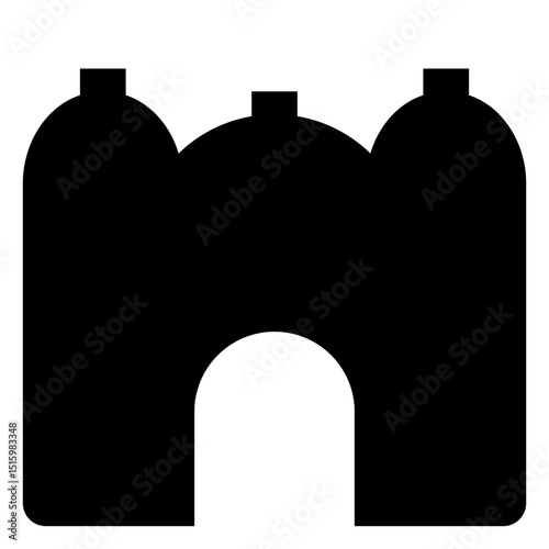 building solid icon set