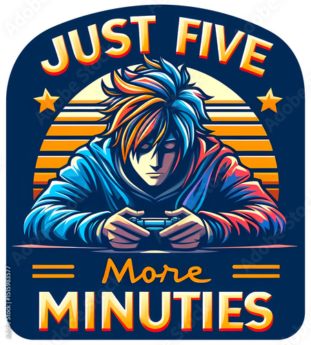 Just Five More Minutes, typography