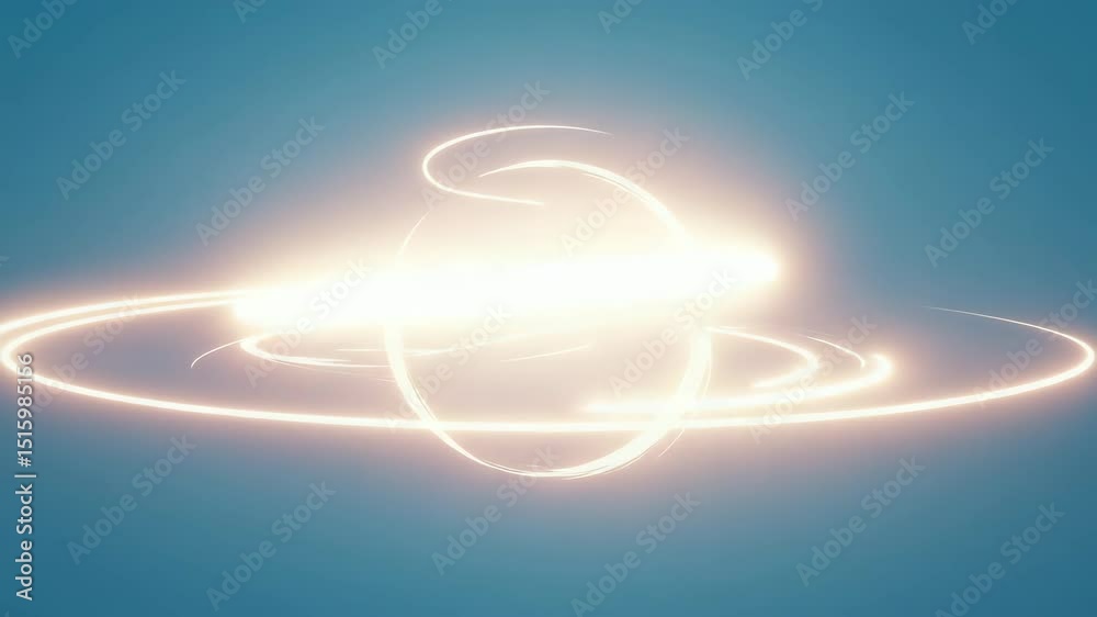 Light waves emerge and expand from the center in soft pulses — ambient 4K minimal glow loop.