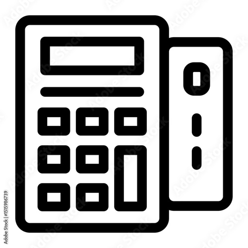 Debit card machine icon