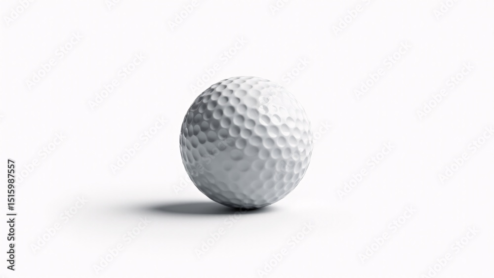 Golf Ball Isolated On White Background Golf Ball Isolated On White Background