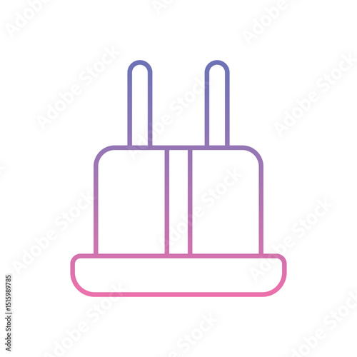 Travel Adapter Icon vector stock illustration
