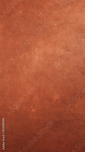 Flat Background Terracotta Colored Clay Surface Slightly Rough Clean Texture