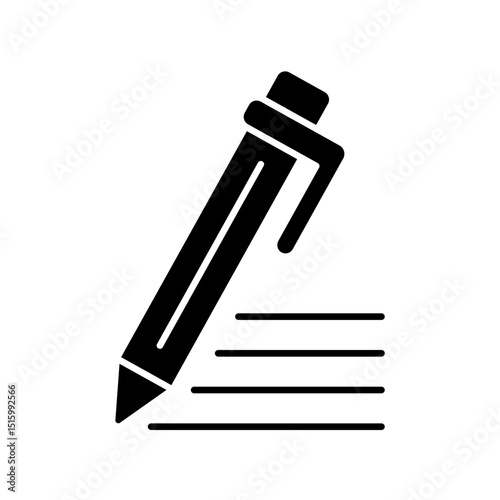 Icon a pen, isolated against a clean background.